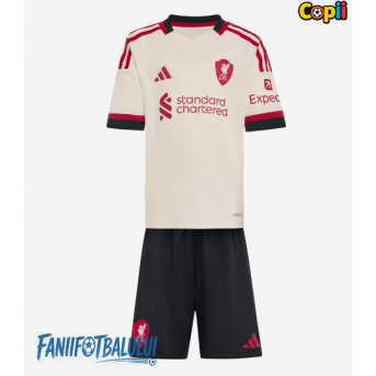 Liverpool Echipament de Fotbal Replică 2025-26 Copii Deplasare (+ Șorturi)